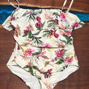 Kona Sol Floral One Piece